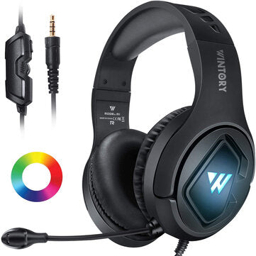 Bakeey M1 Wired Gaming Headphones 40MM Drivers Stereo Surround Sound Noise Reducti... (COLOR: BLACK)