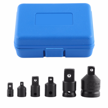 Hi-Spec 6Pcs 1/4 1/2 3/8 3/4 Socket Wrench Hand Wrench Tool Set Impact Socket Adaptor Reducer Adapte