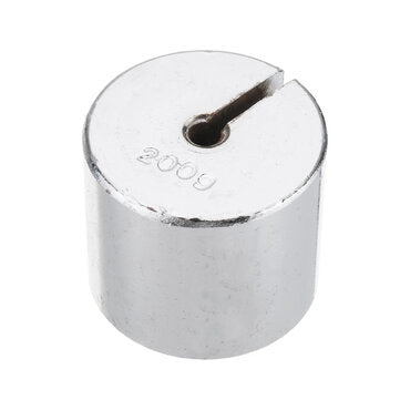17Pcs/Set 2g-200g Metal Slotted Weight Set Scale Balance Calibration with Hanger Case Physics Experi