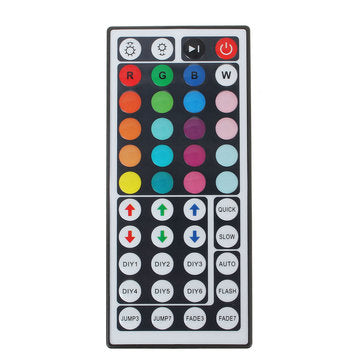 White Reel IP65 DC12V 24W 5M 2835 RGB 300 LED Strip Light + 44Keys IR Remote Control + Controller