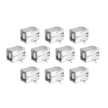 10pcs BF 90Degree Type B USB Printer Port Socket Connector Charging Socket USB Socket Interface