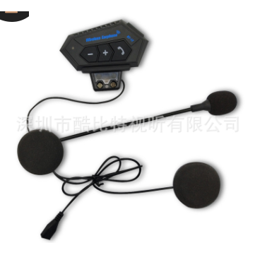 Bakeey Motorcycle Helmet Headset Wireless bluetooth Headphone Speaker Hands-Free B... (COLOR: BLACK)