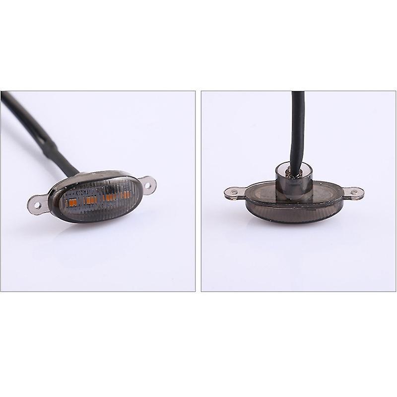 Car Led Front Grille Smoked Amber Light Daytime Running Lights Lamp