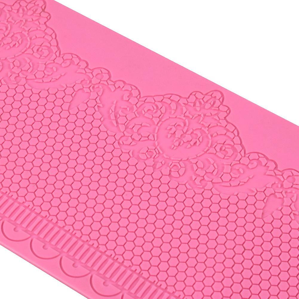 Diy Craft Honeycomb Impression Cake Lace Mat Fondant Border Silicone