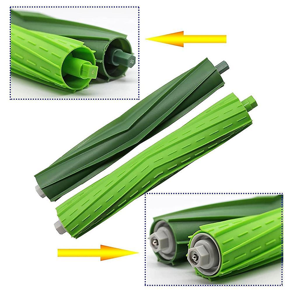 1 Pair Main Brush Roller Brush for Irobot Roomba I7+ E5 E6 Robot