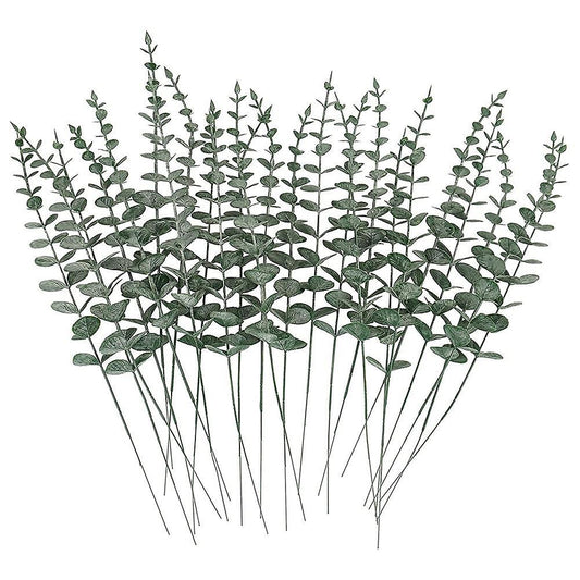 30 Pcs Artificial Eucalyptus Stems, Farmhouse Eucalyptus Leaves Decor