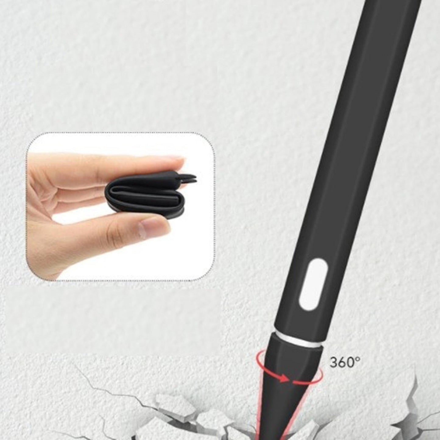 Cute Cat Ear Silicone Nib Cover for Apple Pencil 2(pink)