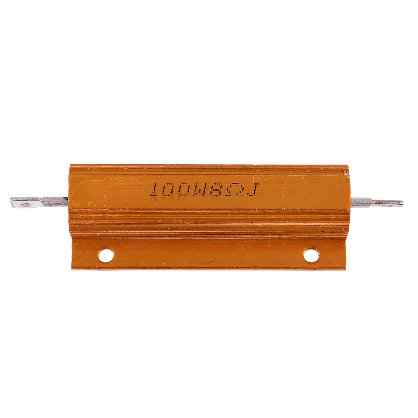 2x Gold Aluminum Clad Power Resistor Resistance 100w, 8 Ohm 8r