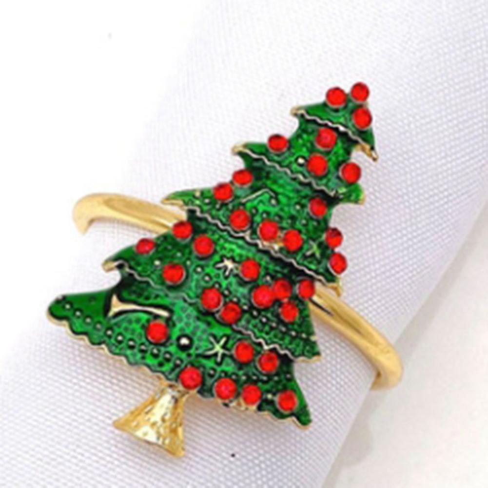 8pcs Metal Bow Flower Wreath Mouth Ring Napkin Ring Table Supplies,c