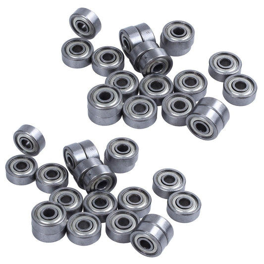 40 Pcs 624zz 4mm X 13mm X 5mm Carbon Steel Deep Groove Ball Bearings