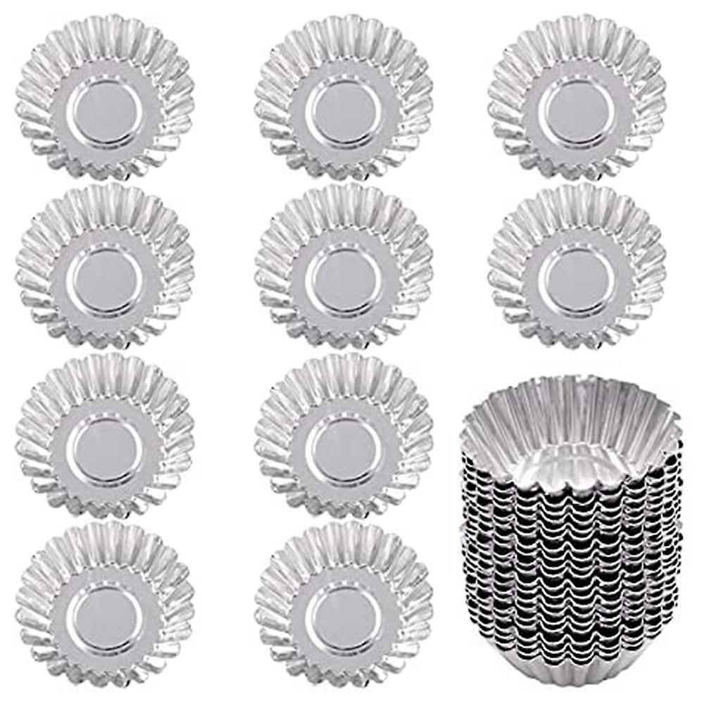Tartlet Molds 100 Pieces Of Egg Tart Mold for Pudding Muffins Cakes