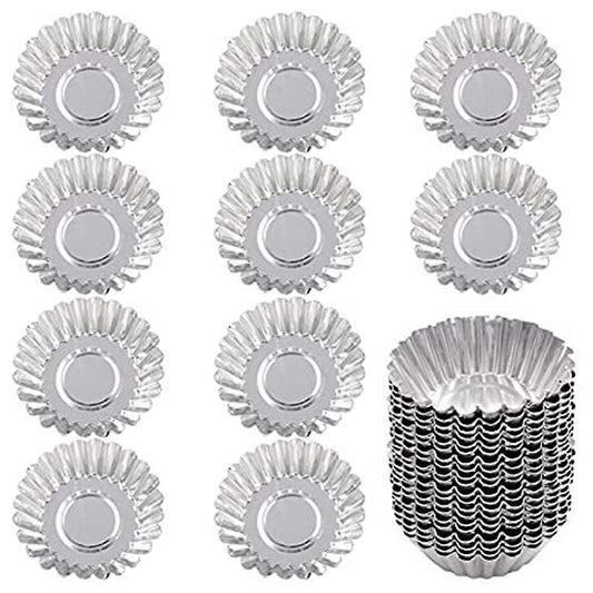 Tartlet Molds 100 Pieces Of Egg Tart Mold for Pudding Muffins Cakes