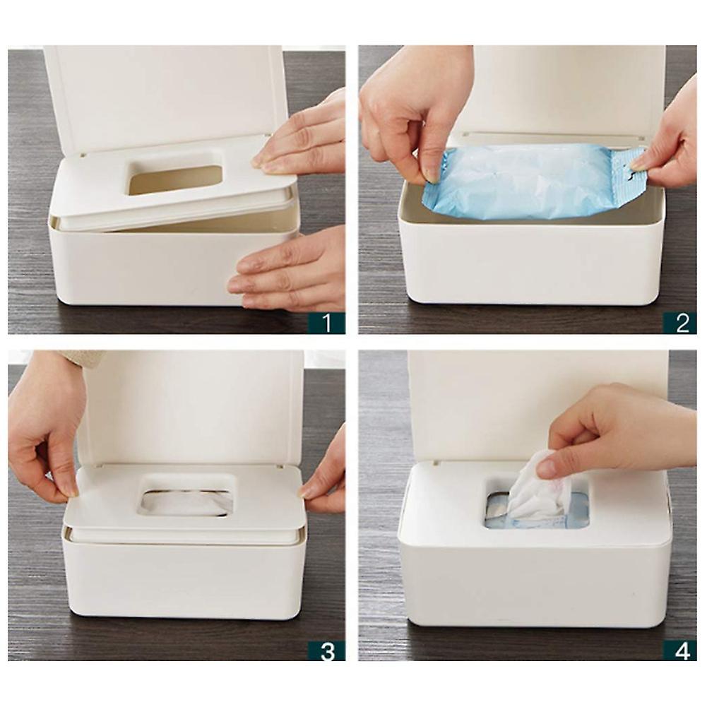 Diaper Wipes Dispenser Tissue Case Keeps Wipes Container with Lid