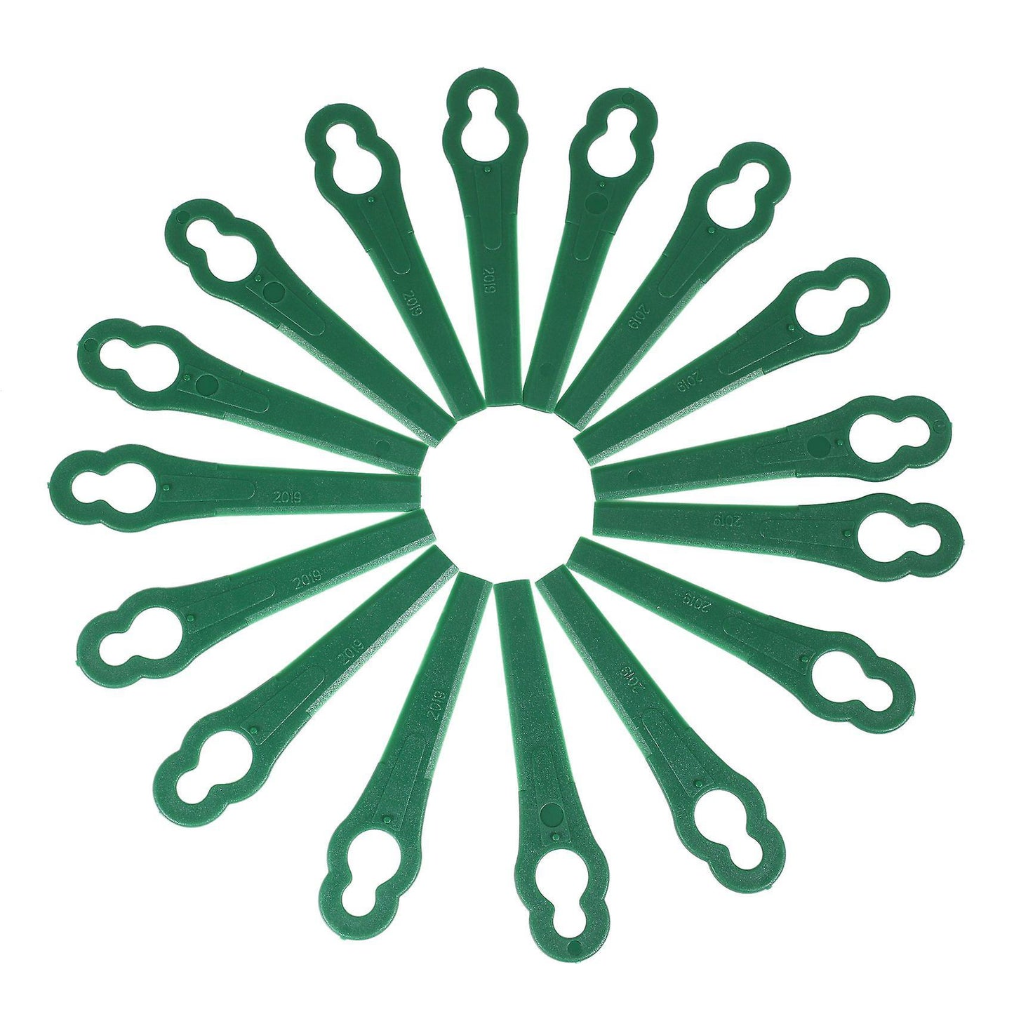 100 Plastic Lawnmower Trimmer Blade Green for Bosch Art23 Accutrim