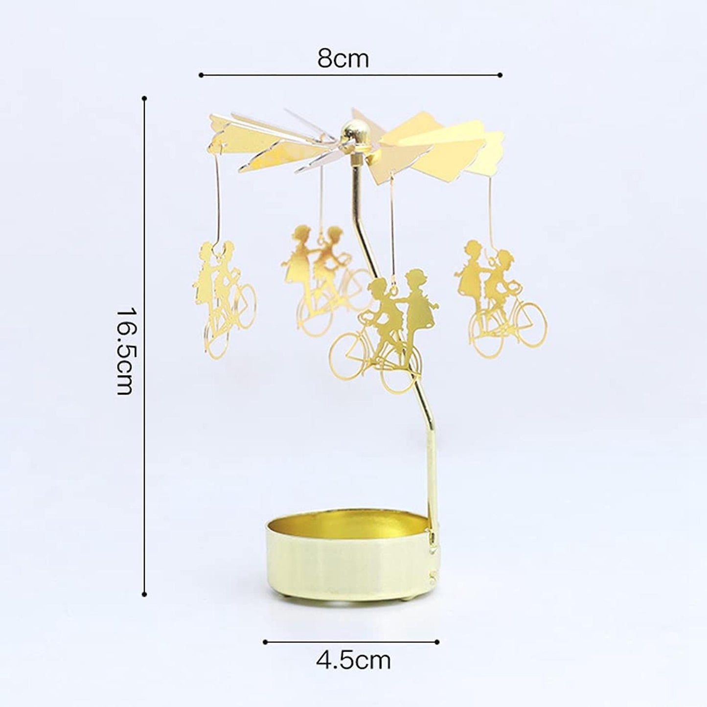 Spinning Candlestick for Romantic Party Home Table Decor Gift (a)