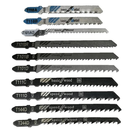 20 Pcs T-shank Jigsaw Blades Set, Jig Saw Blades Fits Most T Shank