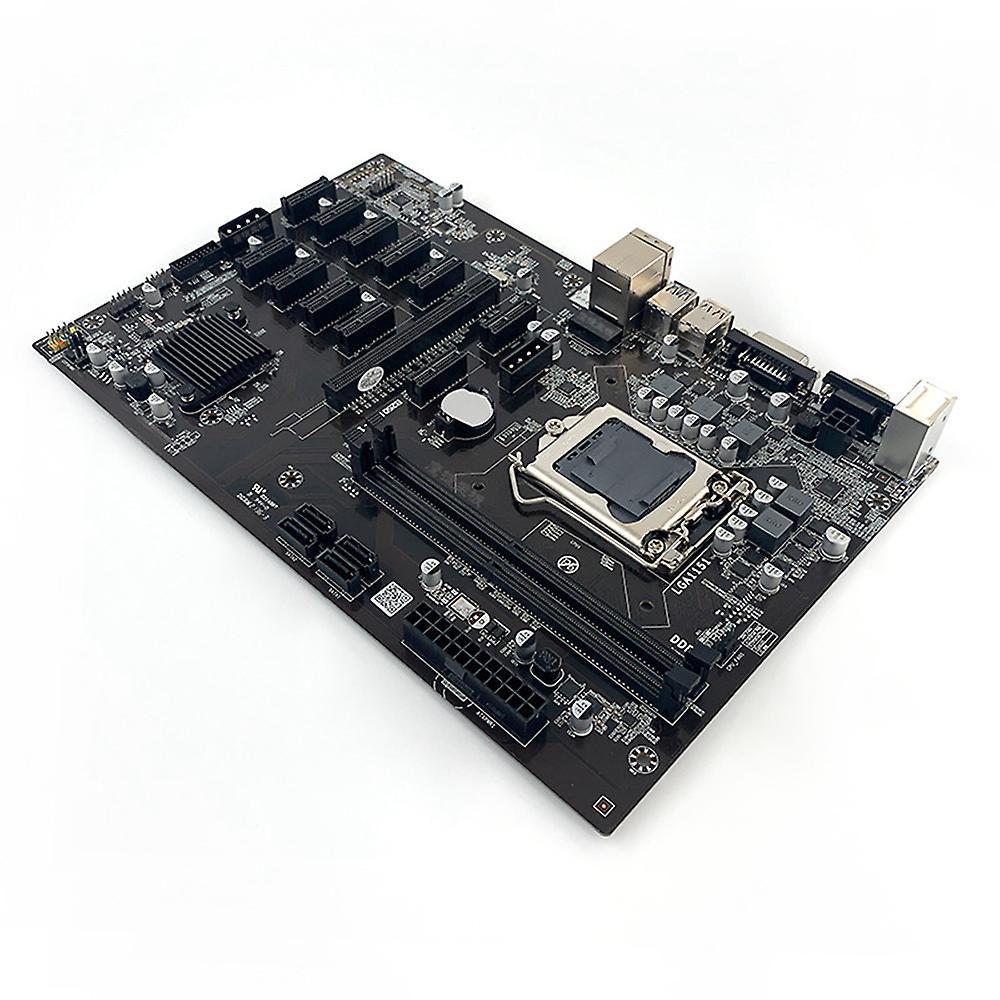 B250 Btc Mining Motherboard with Ddr4 Pcie 1x to 16x+switch Line