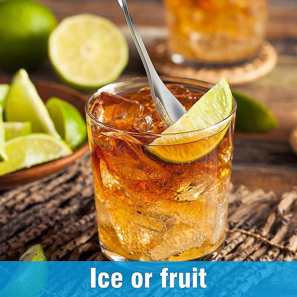 10 Pack Mixing Spoons,10 Inch Stainless Steel Cocktail Stirrer