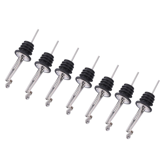7 Pack Liquor Bottle Pourers,316 Stainless Steel Bottle Liquid Pourer