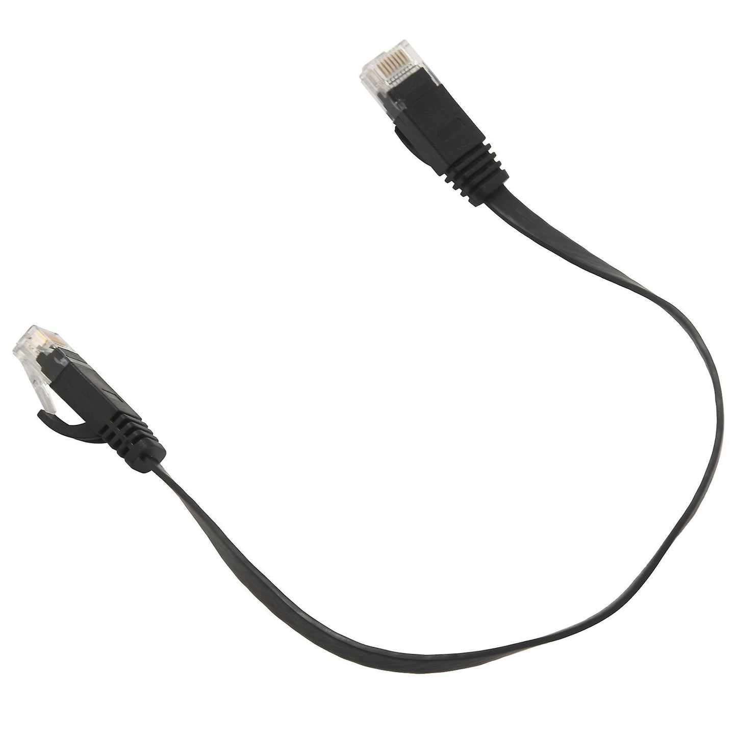 6 Pcs 1 Ft Flat Internet Network Cable with Snagless Rj45 Connectors