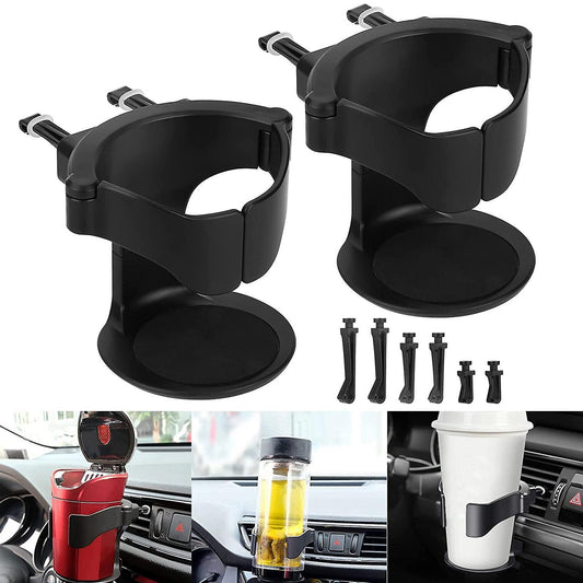 2pcs Car Cup Holder Beverage Cup Holder Adjustable Vent Cup Holder