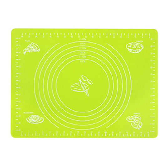 Silicone Non-stick Silicone Mat Rolling Dough Liner Pad Green