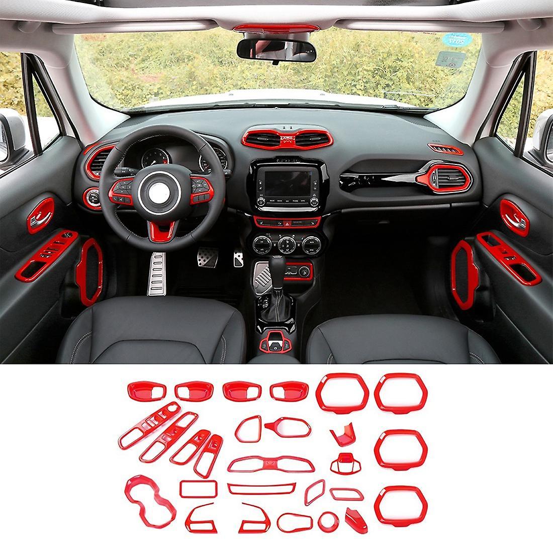 Air Conditioning Vent Interior for Jeep Renegade 2016-2018 (red)