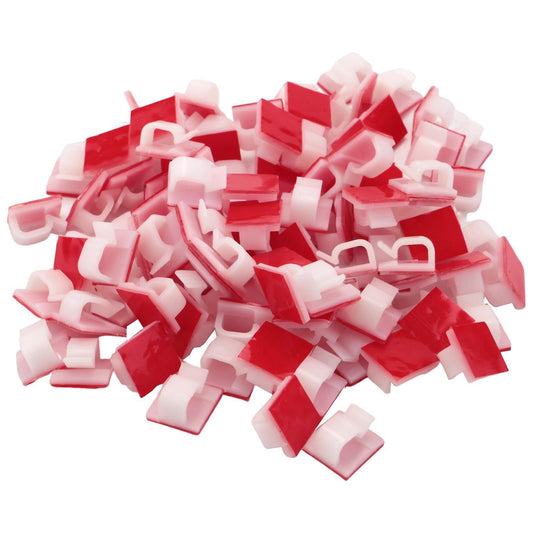 100 Self-adhesive Cable Management Clips, for Ethernet Cable, Office