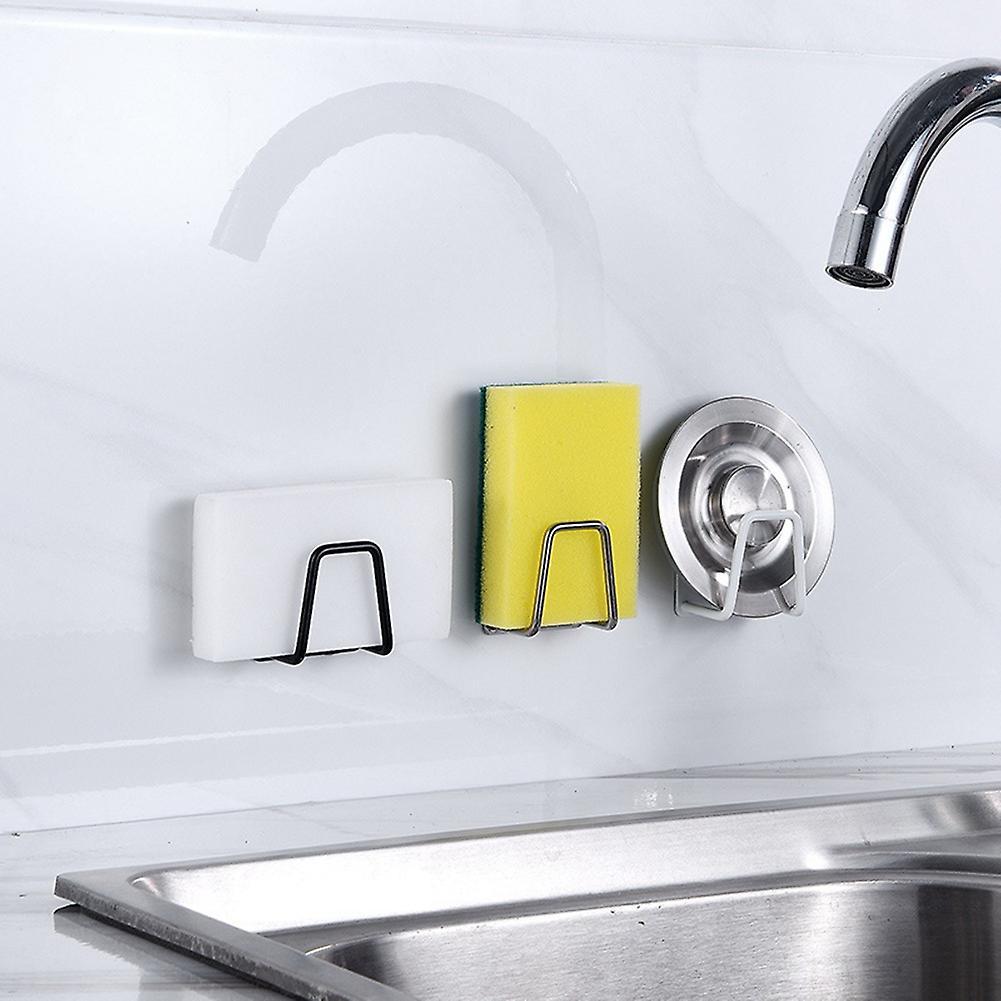 5pcs Kitchen Stainless Steel Sponges Drain Drying Rack Kitchen Sink-b