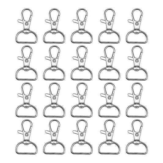 20 Pieces Twist Locks Lanyard Snap Hooks, Premium Keychain Clip Hook
