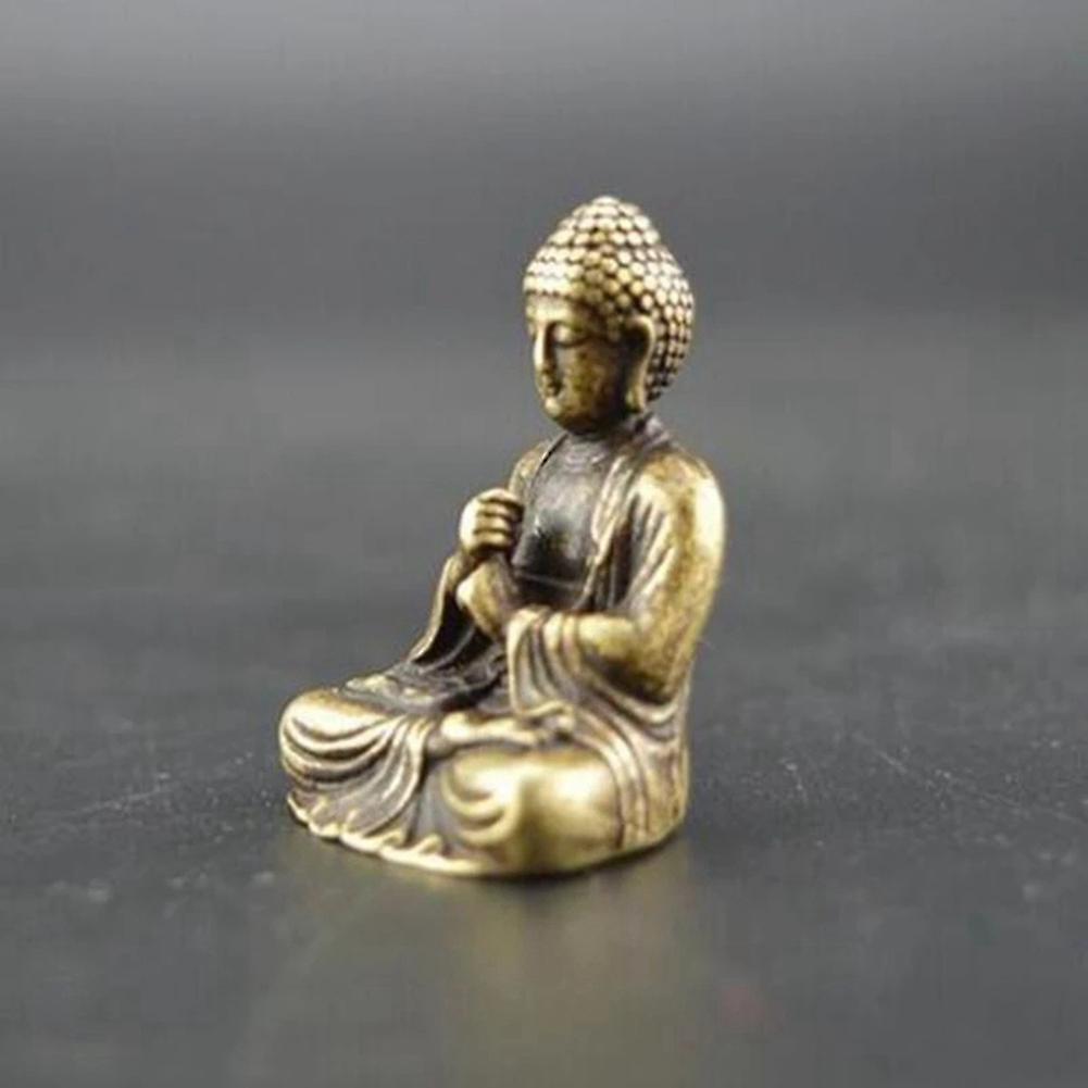 Mini Buddha Statue Bronze Buddha Statue Chinese Buddhism Pure