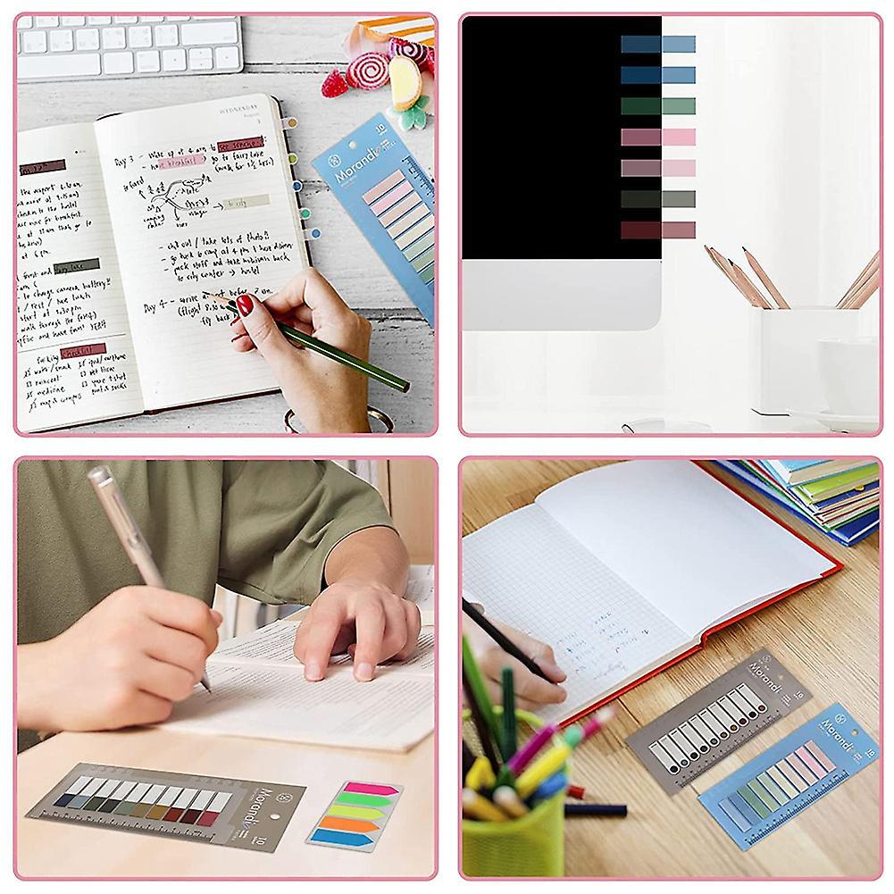 1400 Pcs Sticky Index Label Signs, Page Marker Sticker Translucent