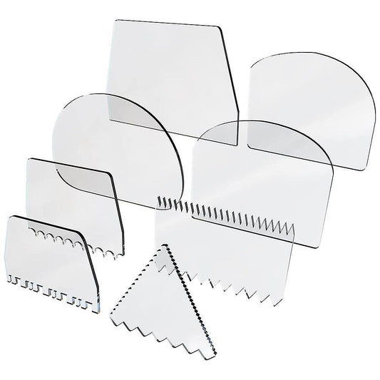 Acrylic Cake Spatula Cake Scraper Fondant Smoother,for Kitchen Baking