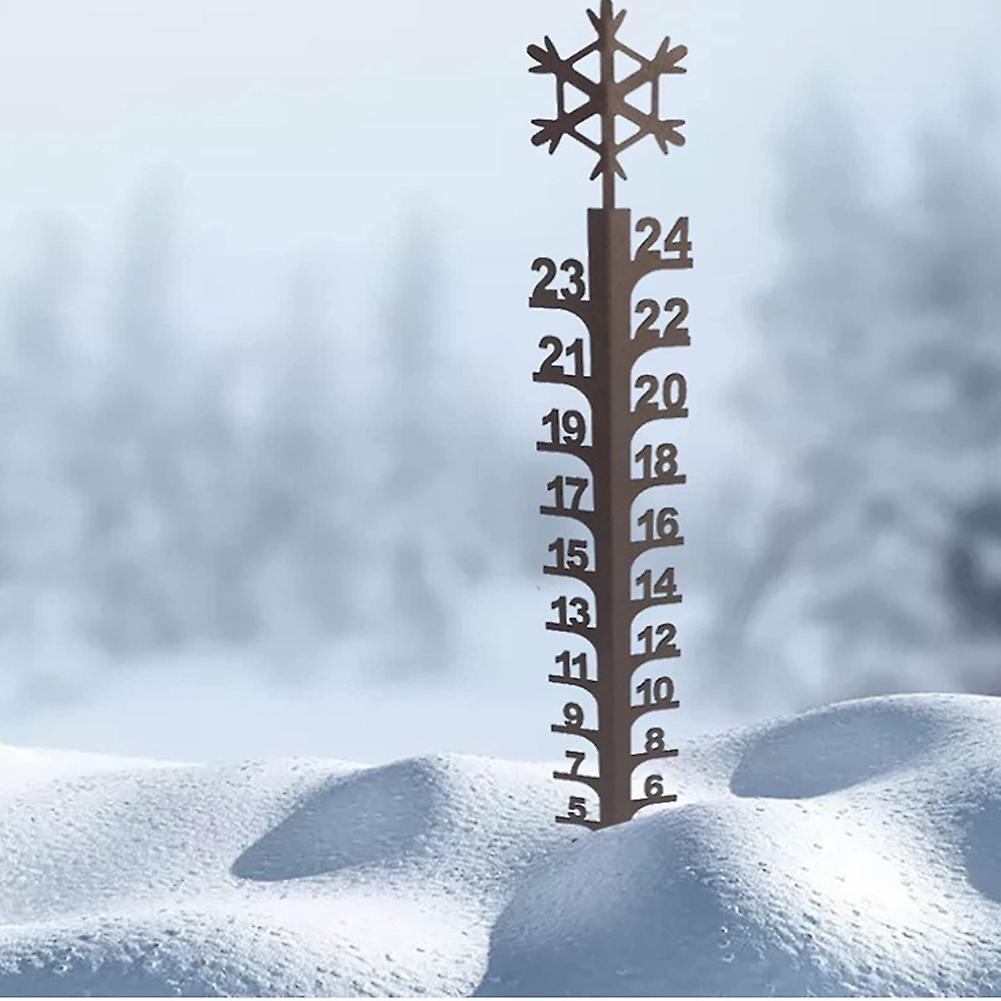 1 Snow Meter 24 Scale Outdoor Snowmobile Snow Measuring Courtyard