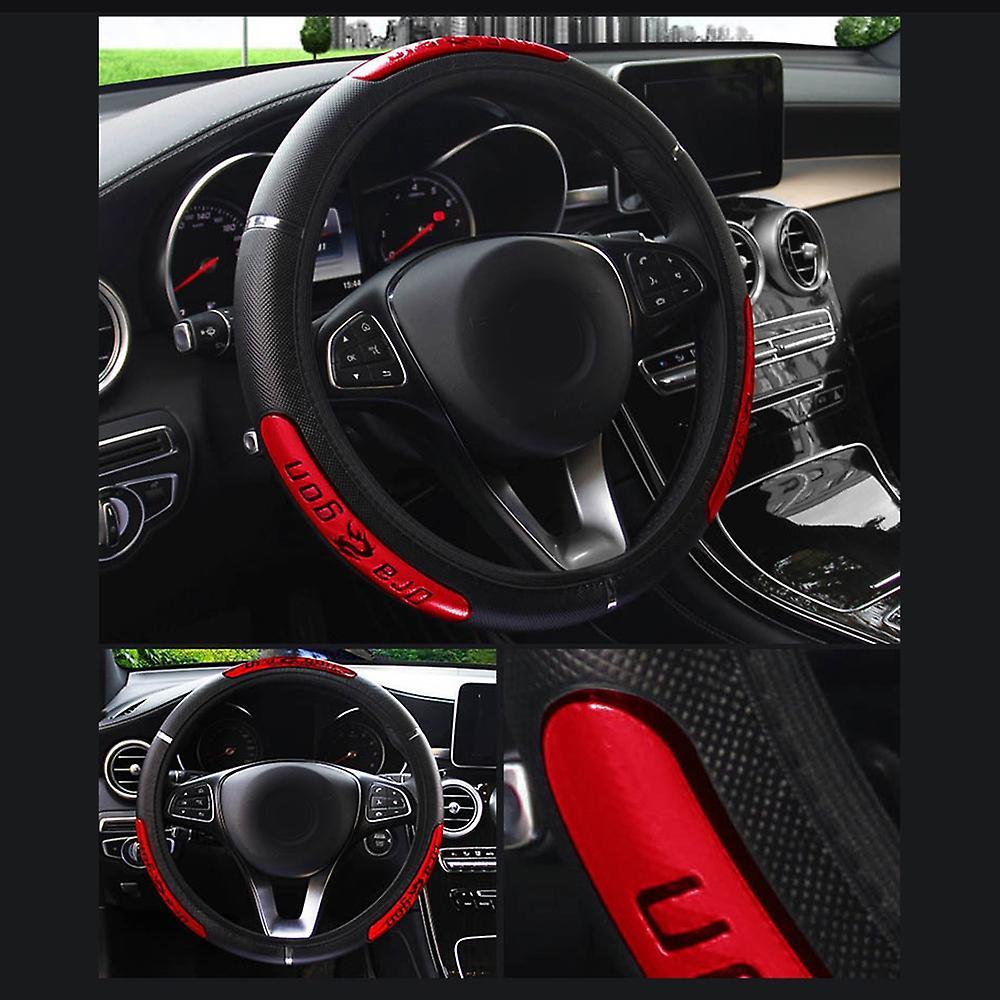 Car Steering Wheel Cover Suitable 37-38cm Auto Decoration Blue