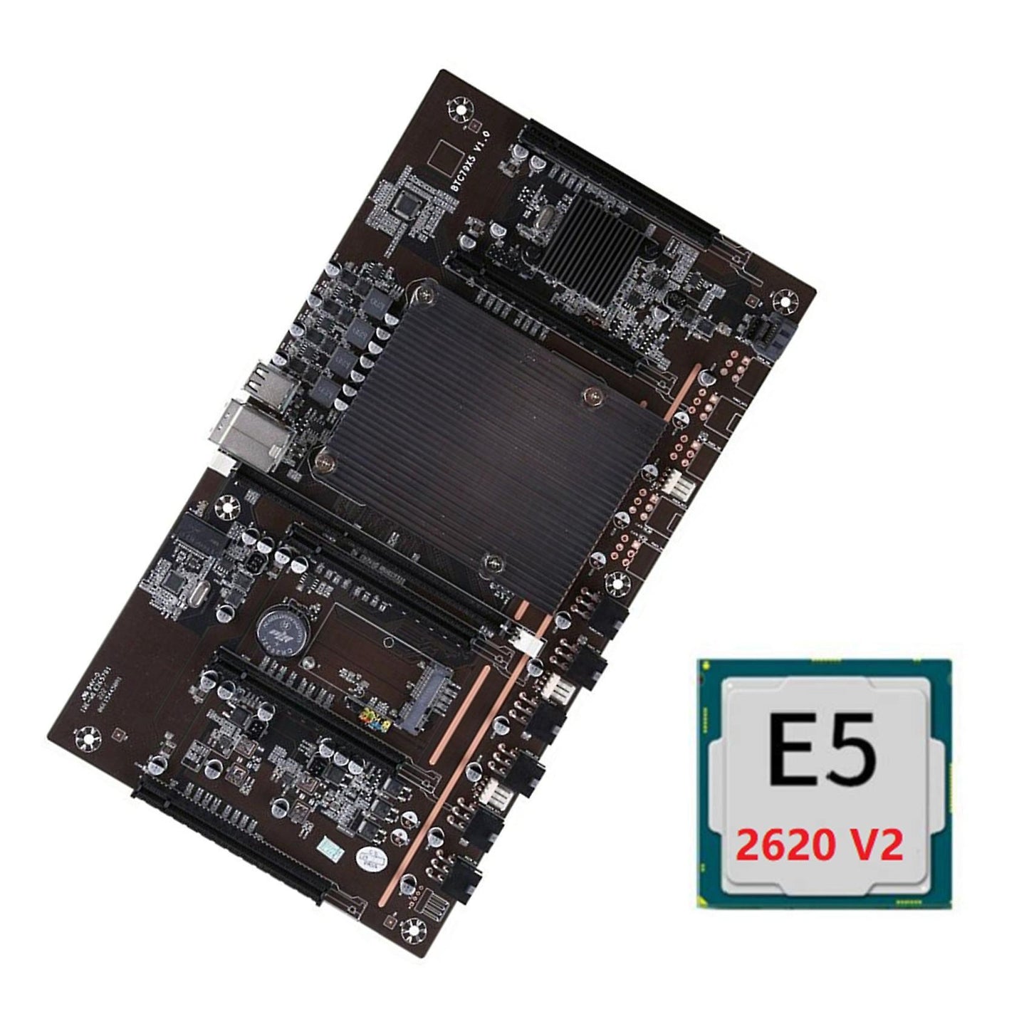 X79 Btc Motherboard H61 with E5-2620 V2 Cpu 5x Pci-e 8x for Btc Miner