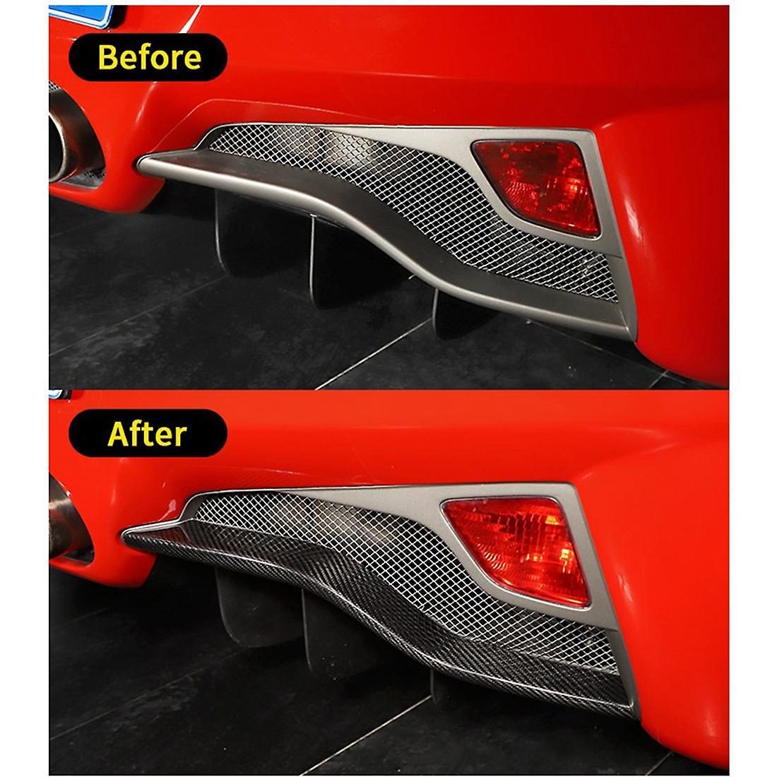 Carbon Fiber Rear Bumper Splitter Lip Diffuser Spoiler Cover Trim