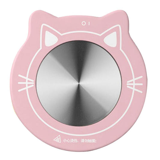Smart Coffee Warmer Base,electric Cup Plate,for All Cups Pink