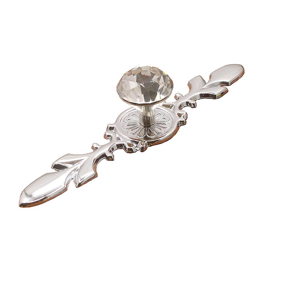 2 Pcs Crystal Handles with Screws Drawer Dresser Knobs for Kitchen