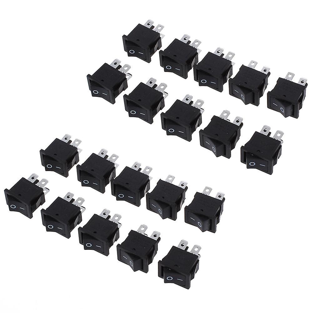 20 Pcs X 4 Pin On-off 2 Position Dpst Boat Rocker Switches 10a/125v