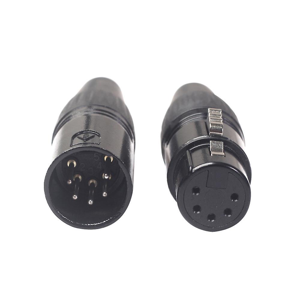 5pin Xlr Diy Plug for Welding Of Various, Mic, Dmx Cables-5pin Male