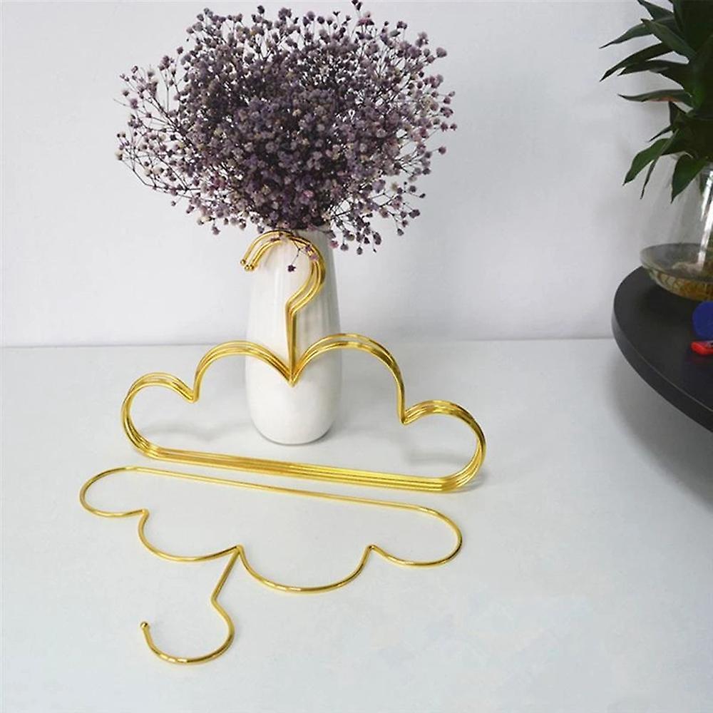 Metal Toddlers Clothes Hanger Golden Kids Cloud Shape Coat Hanger