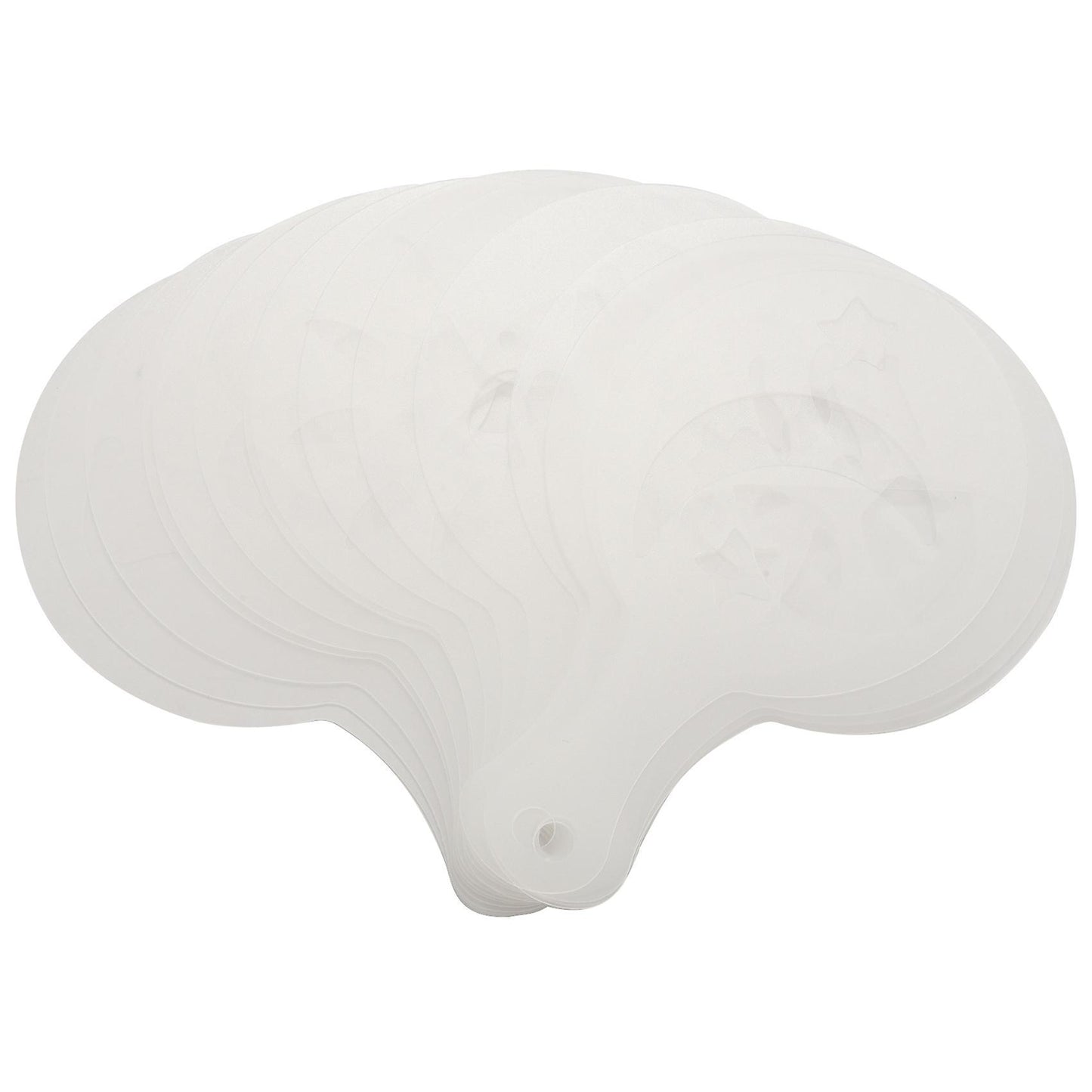 16 Pcs Nw Fashion Cappuccino Coffee Stencils Template Strew Pad Duster Spray