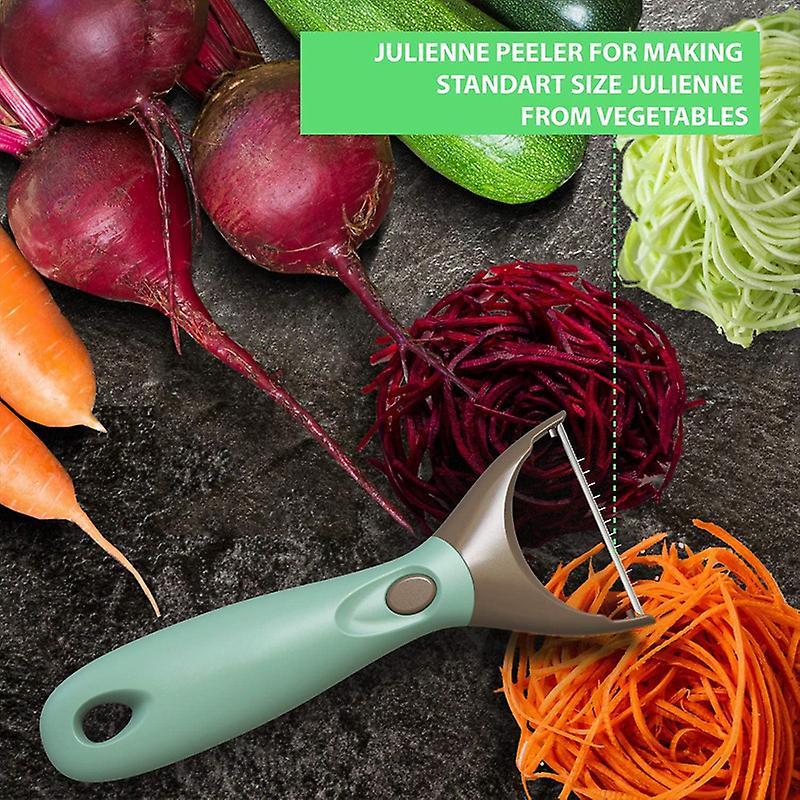 Peeler Set Blue Julienne Vegetable Peeler Multifunctional Veggie