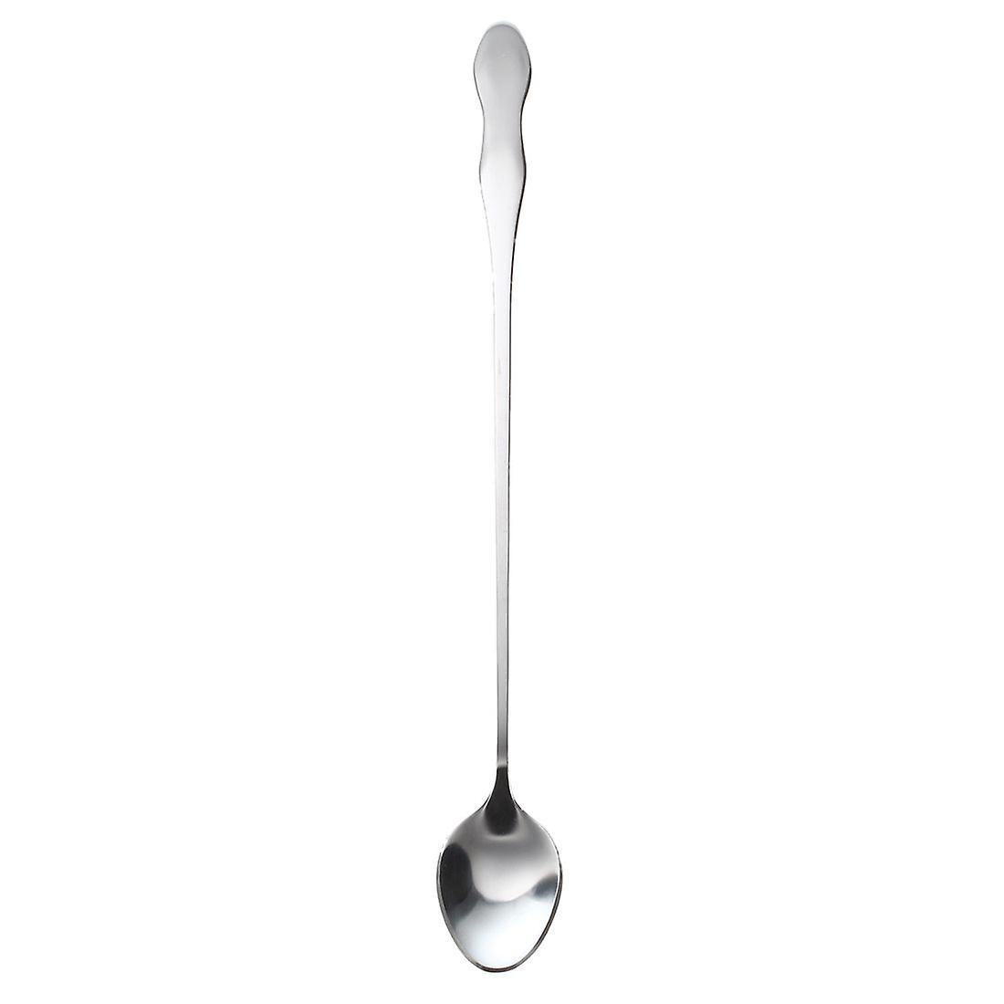 10" Stainless Steel Tableware Long Handle Scoop Teaspoon