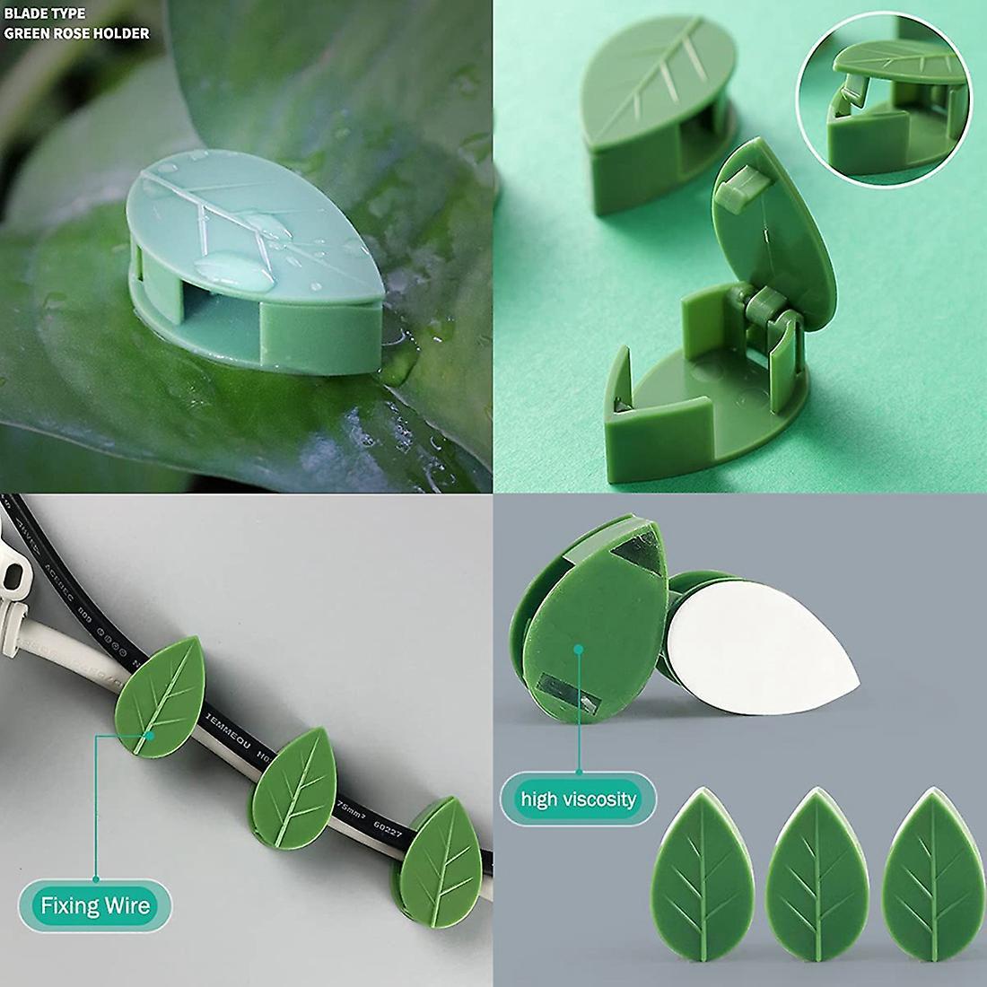 60 Pcs Plant Climbing Wall Fixture Clips Self-adhesive Traction Clips