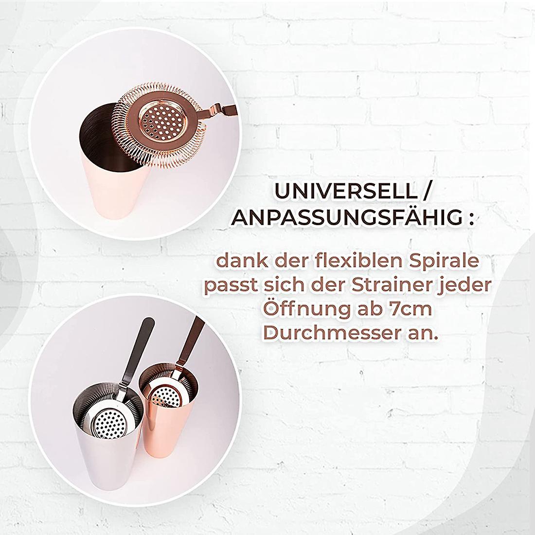 Cocktail Strainer Fits Shakers High Quality Bar Accessories Gold