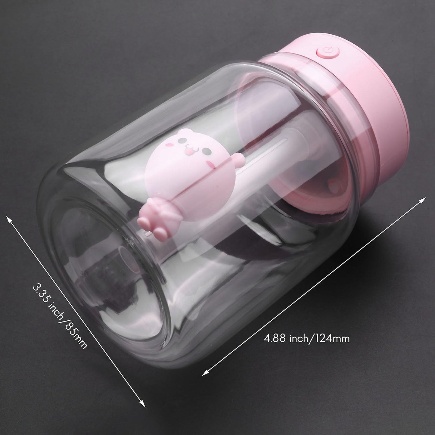 Humidifier Mini Usb Small Household Sprayer Luminous Cup Pink