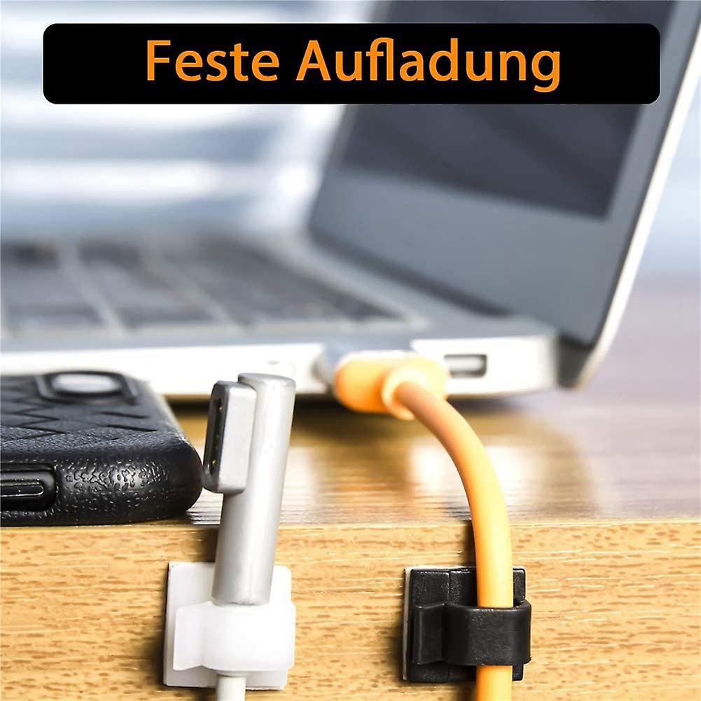 100 Pcs Self-adhesive Cable Holder,cable Clamps,cable Clips (black)