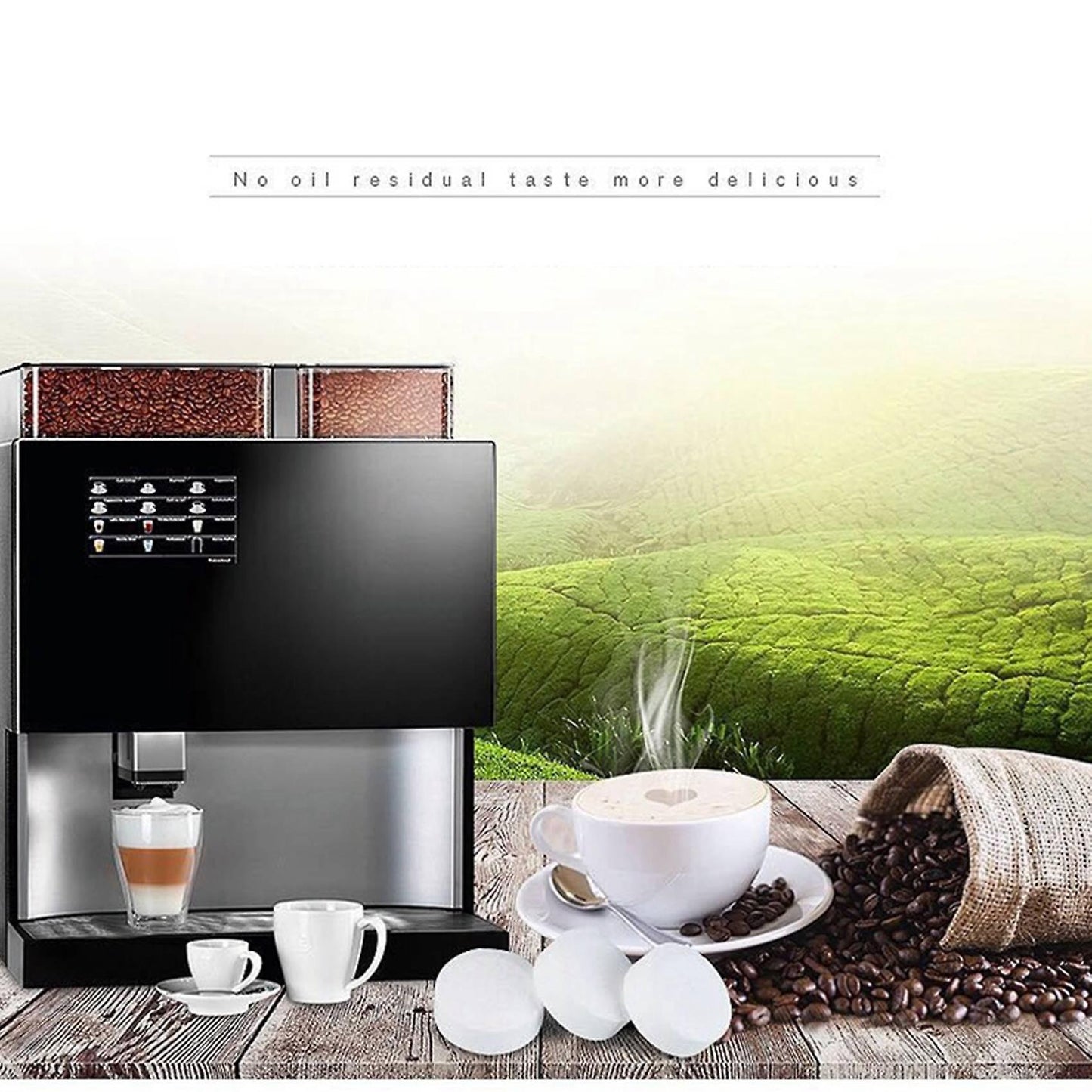 20pcs Coffee Machine Cleaning Effervescent Tablets Descaling